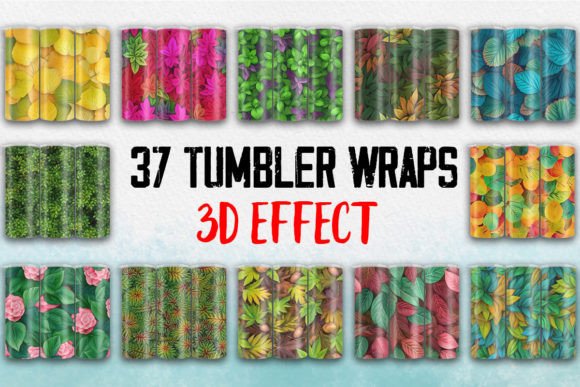 3D Beautiful Leaves Tumbler Wrap: A Practical Evaluation for Custom Merchandise