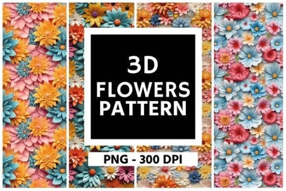 3D Summer Flowers Pattern 01: A Strategic Asset for Visual Branding and Design