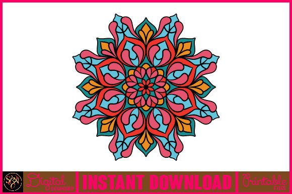 Mandala 3D Layered SVG Cut File-114