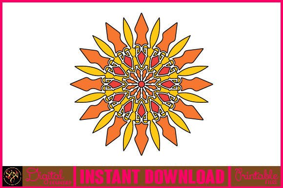 Mandala 3D Layered SVG Cut File-182 Evaluation