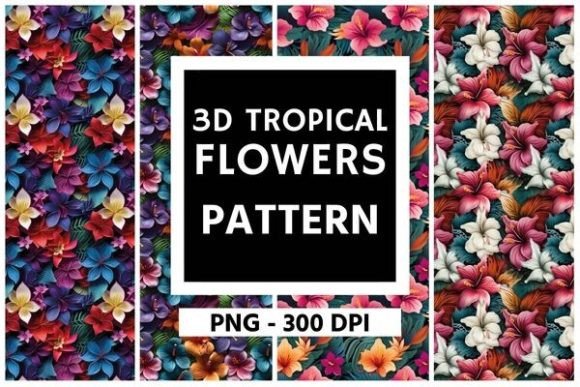 Unlocking the Potential of 3D Summer Tropical Flowers Pattern 02 in Modern Design