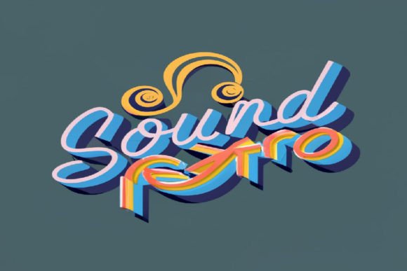 Unlocking Visual Impact with Sound Retro 3D Text Effect Editable